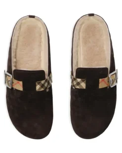 Check Urchin Clogs mit Shearling - Braun