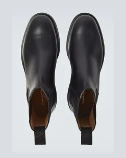 Chelsea Boots Chester aus Leder Schwarz