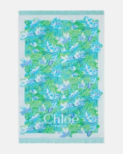 Chloé Handtuch aus Baumwollfrottee Multicolor