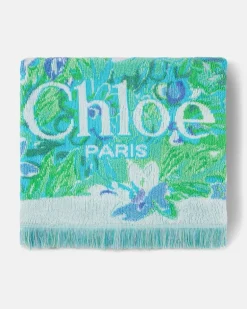Chloé Handtuch aus Baumwollfrottee Multicolor