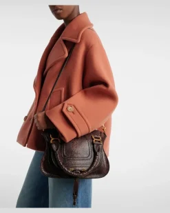 Chloé Henkeltasche Marcie Small aus Leder marcie Braun