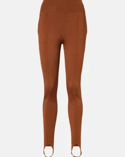 Chloé High-Rise-Steghose Braun