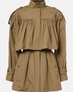 Chloé Trenchcoat aus Baumwollpopeline Braun