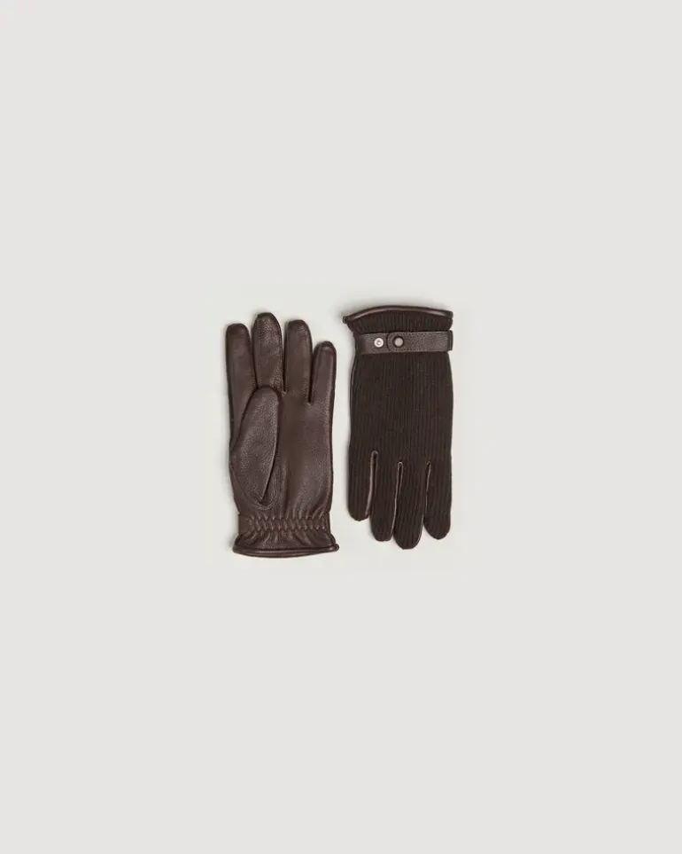 Christopher Cashmere/Elkskin Glove Espresso Braun