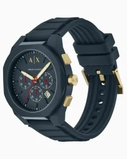 Chronograph aus blauem Silikon Mehrfarbig