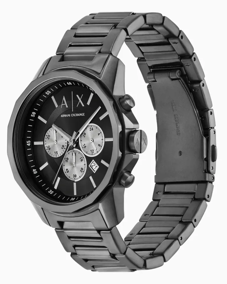 Chronograph Stainless Steel Watch Mehrfarbig