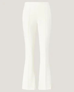 Cigarette trousers with slit White