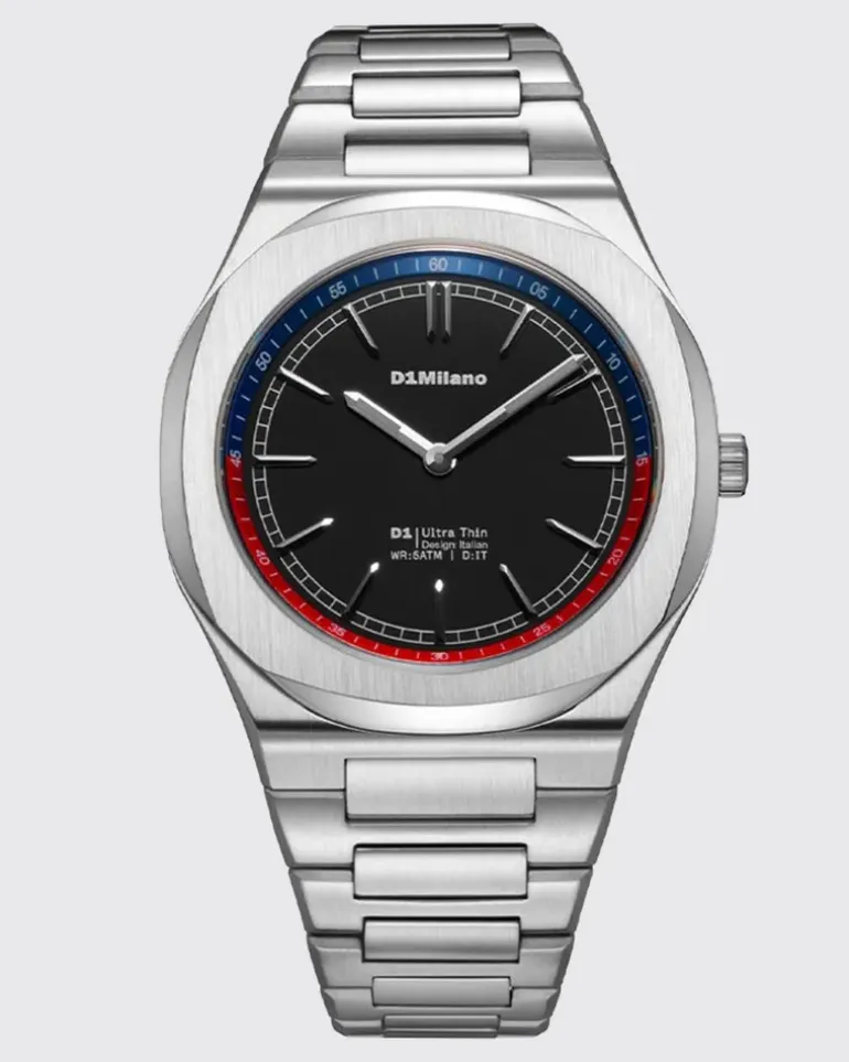 Classic Oxymo Quarzuhr aus Edelstahl mit entspiegeltem Glas Silber