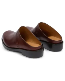Clogs aus Leder - Braun
