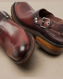 Clogs Foule aus Leder Braun