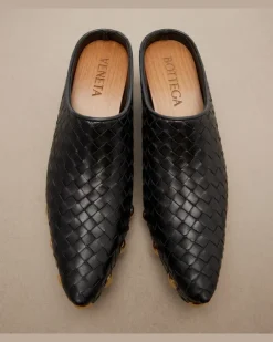 Clogs Gondola aus Leder Schwarz