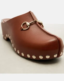 Clogs Horsebit aus Leder horsebit Braun