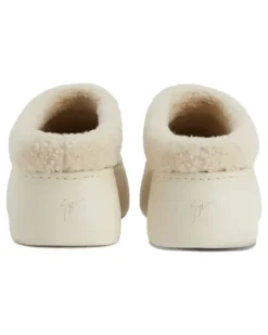 Clogs mit Faux-Shearling - Braun