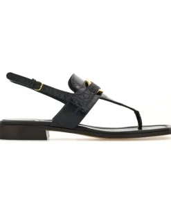 Clogs mit Gancini-Schnalle - Schwarz