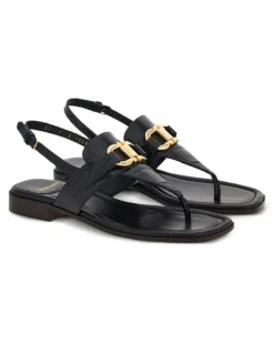 Clogs mit Gancini-Schnalle - Schwarz