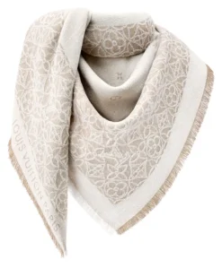 Cloudy Monogram Tuch Beige