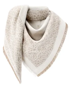 Cloudy Monogram Tuch Beige
