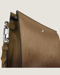 Clutch aus Corteccia-Sfumato-Leder - Sandfarben - Leder - MB220270 - Clutches
