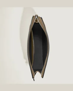 Clutch aus Corteccia-Sfumato-Leder - Sandfarben - Leder - MB220270 - Clutches