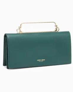 Clutch aus Leder GrüN