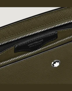 Clutch aus Sartorial Leder - Khaki - Leder - MB221566 - Etuis