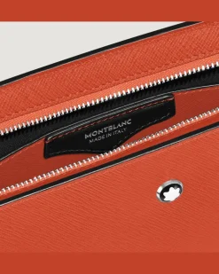 Clutch aus Sartorial Leder - Mandarine - Leder - MB221568 - Etuis