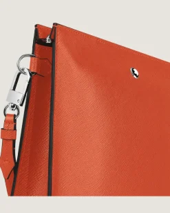 Clutch aus Sartorial Leder - Mandarine - Leder - MB221568 - Etuis