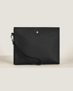 Clutch aus Sartorial Leder - Schwarz - Leder - MB198860 - Etuis