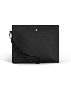 Clutch aus Sartorial Leder - Schwarz - Leder - MB198860 - Etuis
