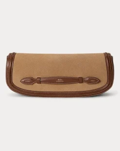 Clutch Bellport aus Wildleder Brown