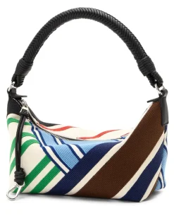 Clutch Cala Bayadere aus besticktem Canvas Multicolor