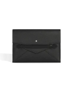 Clutch-Dokumentenmappe Montblanc Envelope - Schwarz - Leder - MB220215 - Dokumententaschen