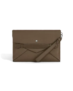 Clutch Montblanc Envelope - Haselnussbraun - Leder - MB220211 - Clutches