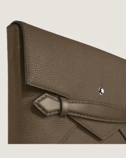 Clutch Montblanc Envelope - Haselnussbraun - Leder - MB220211 - Clutches
