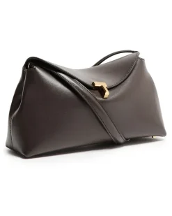 Clutch T-Lock aus Leder Black