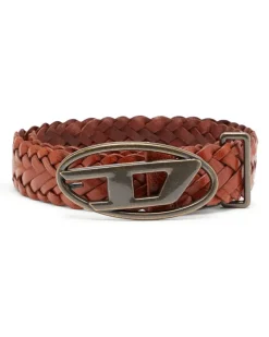 4 cm geflochtener Ledergürtel - Gürtel - Unisex - Braun