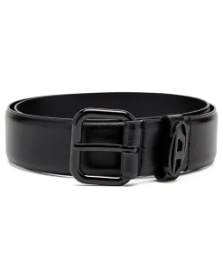 3.9cm Gürtel aus Leder mit Logo-Plakette - Gürtel - Unisex - Schwarz