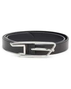 2 cm Gürtel aus Pull-up-Leder mit D-Schließe - Gürtel - Damen - Schwarz