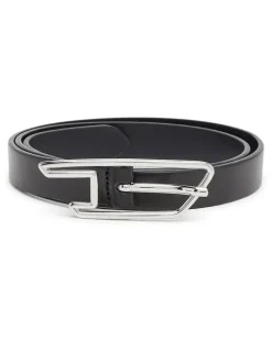 2 cm Gürtel aus Pull-up-Leder mit D-Schließe - Gürtel - Damen - Schwarz