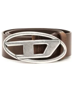 3.9cm Ledergürtel mit D-Schließe - Gürtel - Herren - Braun