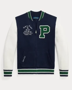 College-Strickjacke mit Reißverschluss Blue