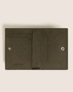 Continental-Brieftasche Nano aus Sartorial Leder - Khaki - Leder - MB221468 - Brieftaschen