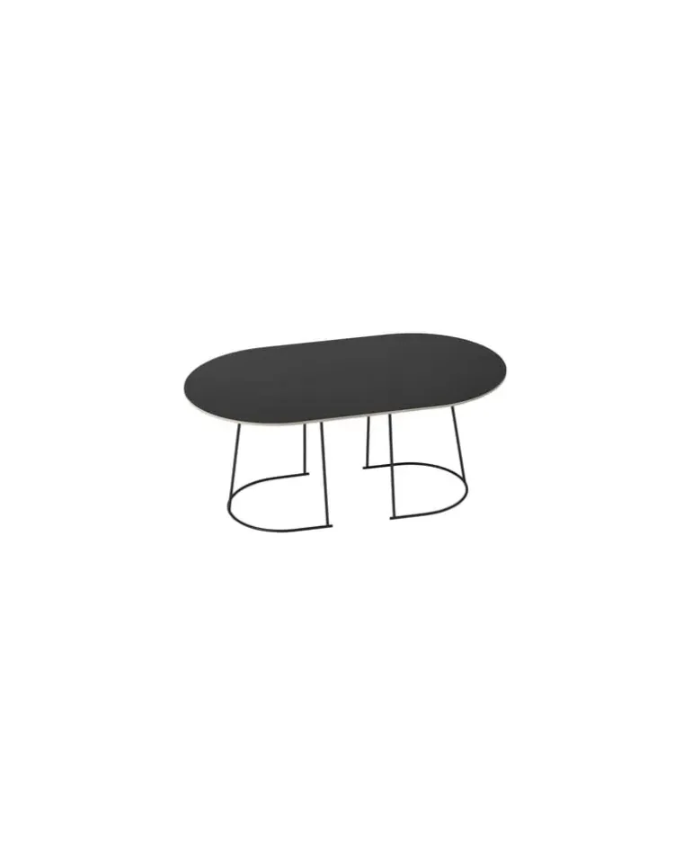 Couchtisch Airy - Schwarz - Press-Spanplatte - Designer Cecilie Manz