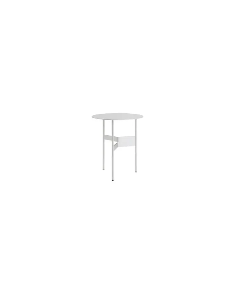 Couchtisch Shim - Silber - thermolackierter Stahl - Designer Jonas Trampedach