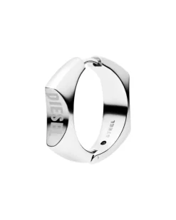 Creolenohrring aus Edelstahl - Ohrringe - Unisex - Silber