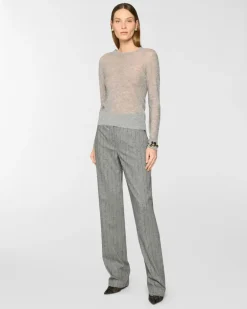 Crewneck wool sweater Grey
