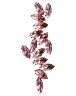 crystal-embellished brooch - Silber