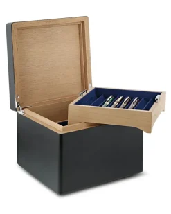 Cube Stiftbox mit Logo-Detail - Schwarz