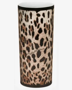 Cylindrical Porcelain Vase - Vasen Multicolor