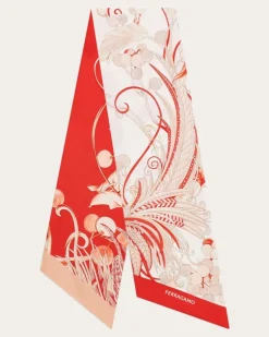 Damen Bandeau-Tuch mit Tiere-Print Orange